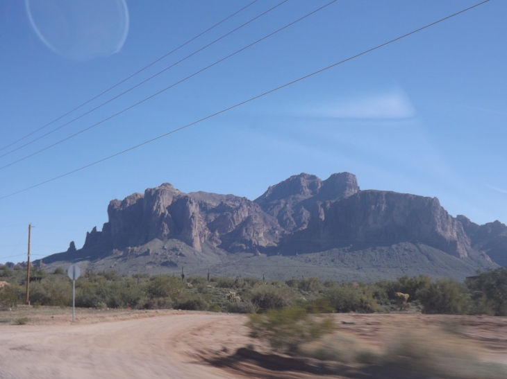 Superstition Mountains on Apache Trail, AZ